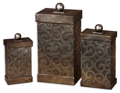 metal decorative box|large single handle containers metal.